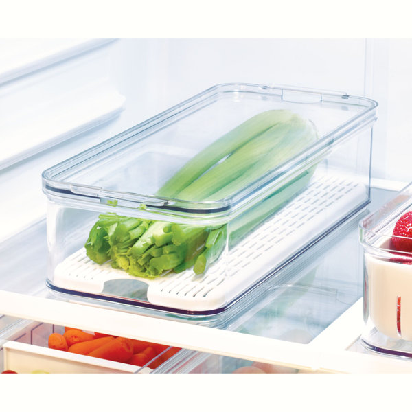 iDesign Crisp Stackable Refrigerator and Pantry Produce Food Storage